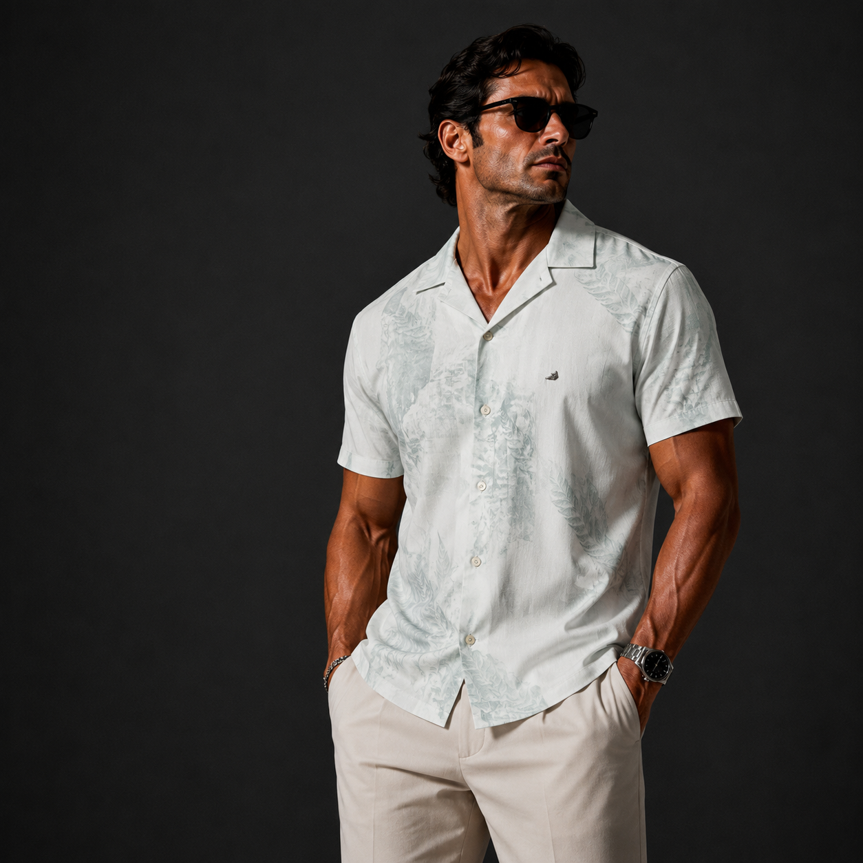 Camisa Miami Biscosa Egipcia
