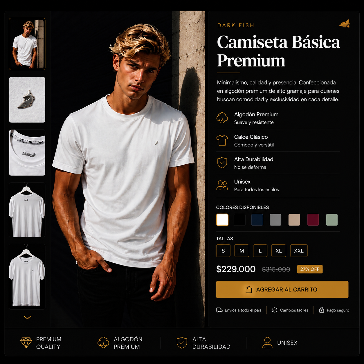 Camiseta Básica Premium Darkfish